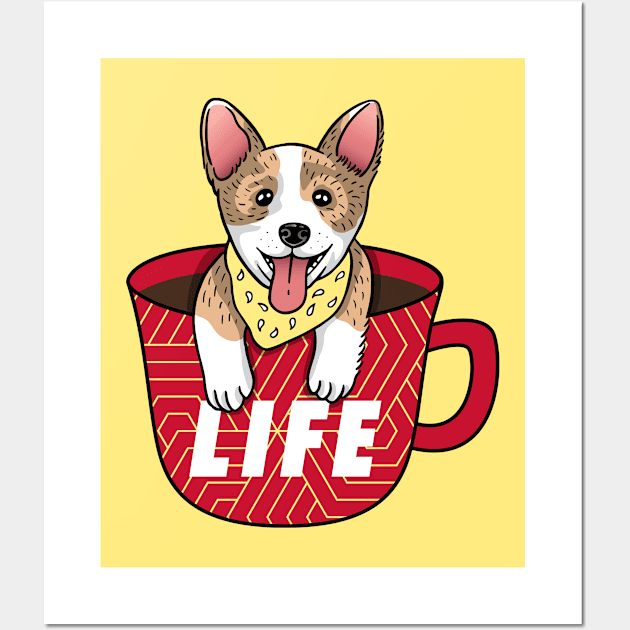 Coffee is Life Wall Art by Moe Tees